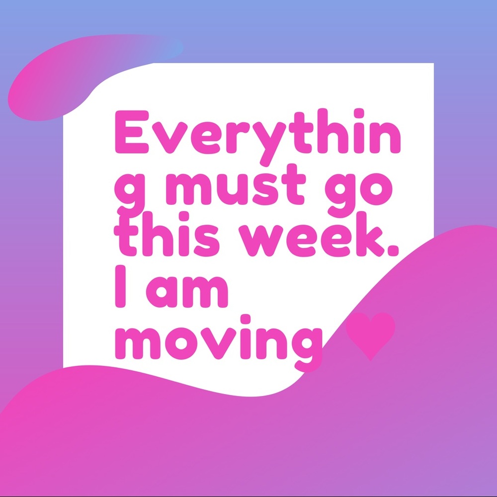 My whole closet needs to sell bc I’m leaving